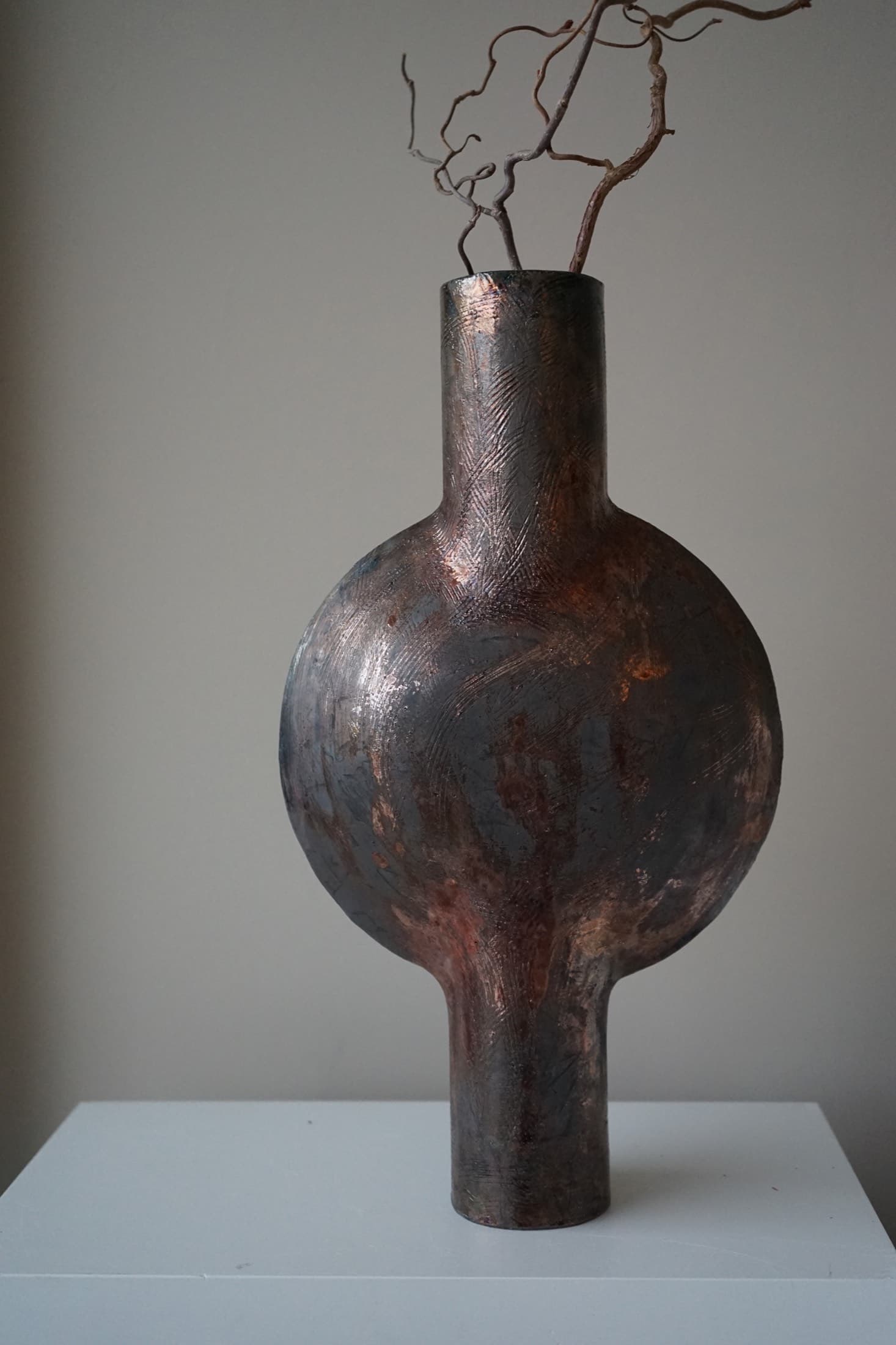 Flaschenform in Kupfer