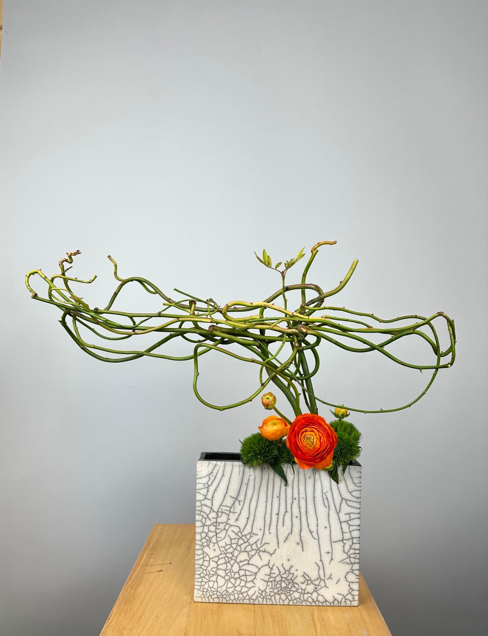 Ikebana-Gefäss mit Bepflanzung