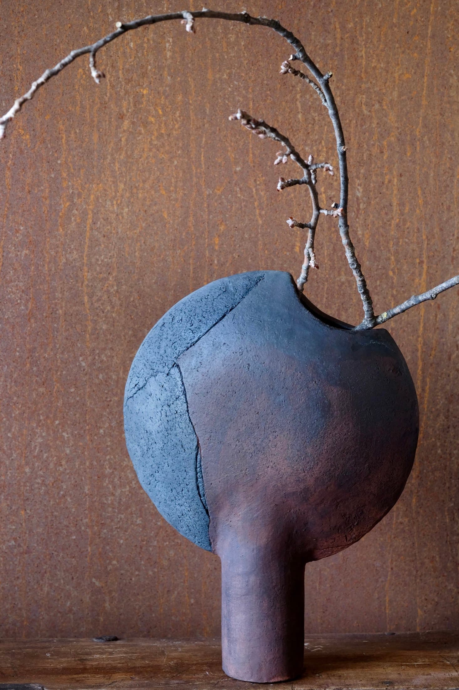 Blaue Kugelform